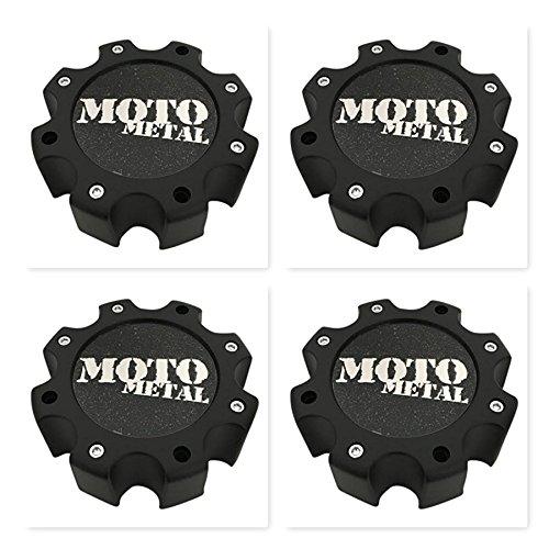 4 Pack Moto Metal Wheels 845L172 LG0810-26 845L172S2 Matte Black Center Cap - The Center Cap Store