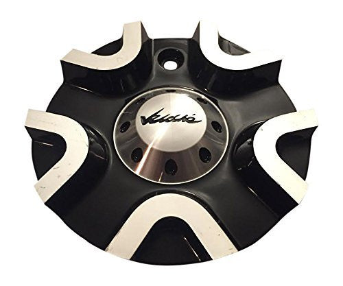Veloche Wheels C10565M MC565N301 Black and Machined Center Cap - The Center Cap Store