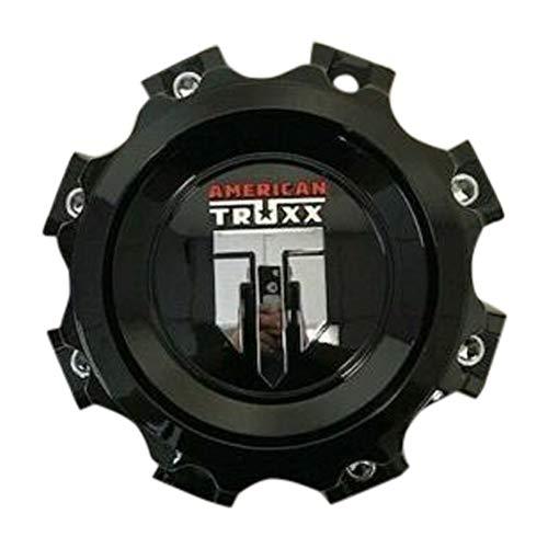 American Truxx Gloss Black Wheel Center Cap C1081502090F-7 8 Lug - The Center Cap Store