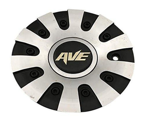 AVE Wheels C004002 Black and Machined Center Cap - The Center Cap Store