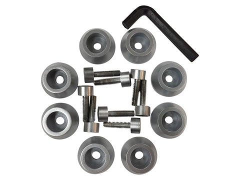 Ballistic Wheels Jester 814 Long Bolt Kit 8 Pieces Silver Finish - The Center Cap Store