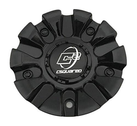 C Squared Wheels 368L160 Black Wheel Center Cap - The Center Cap Store