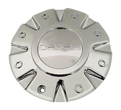 Dakar Wheels CAP-458 LG0608-58 Chrome Wheel Center Cap - The Center Cap Store