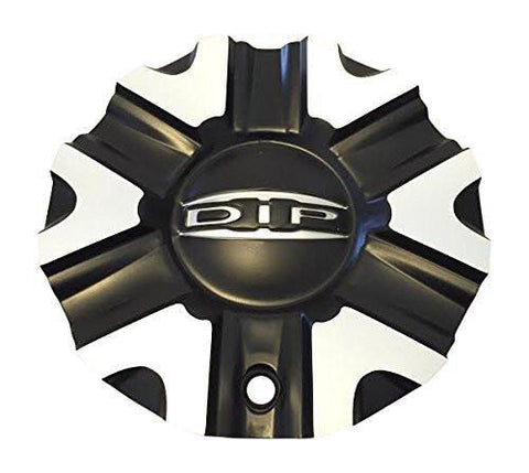 DIP D98 Hack Wheels C10D98B01 C614602CB7/M Black and Machined Center Cap - The Center Cap Store