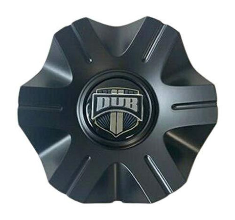 DUB Wheels 4780-65 LG0911-06 Matte Black Wheel Center Cap - The Center Cap Store