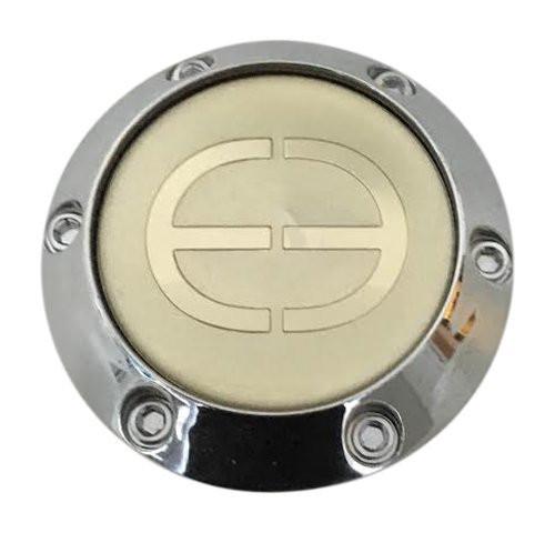 Edge Engineering Wheels CAP664K68A Chrome and White Center Cap - The Center Cap Store