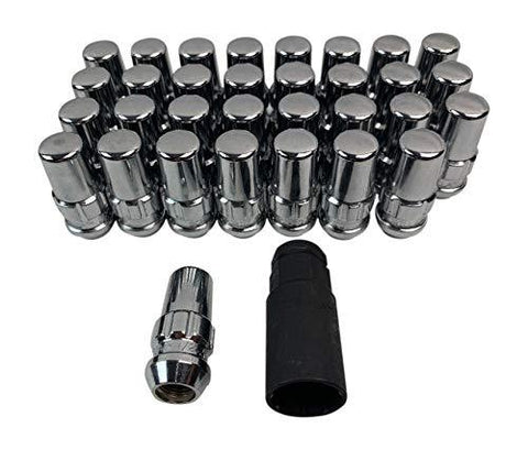 Gorilla Automotive 76685 1/2 8 Lug Chrome Wheel Lock Lug Nuts - The Center Cap Store