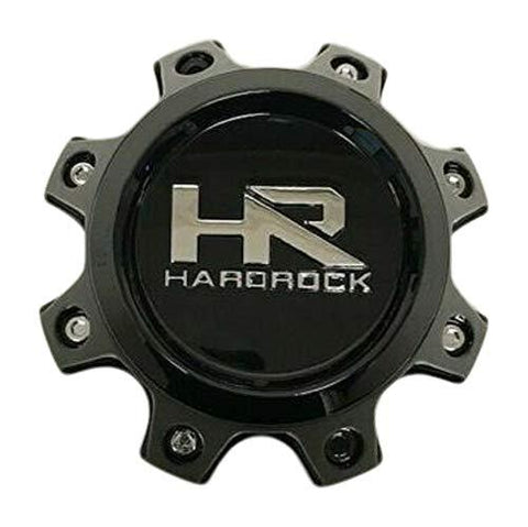 Hardrock Gloss Black 8 Lug Wheel Center Cap H581B H581B-SG - The Center Cap Store