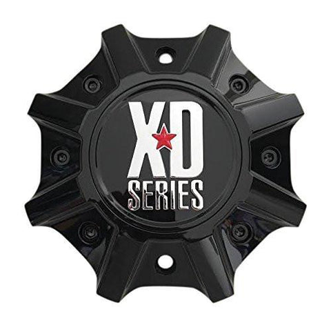 KMC XD Series 825 M-1015GB CAP M-1015 LG1507-23 Black Wheel Center Cap - The Center Cap Store