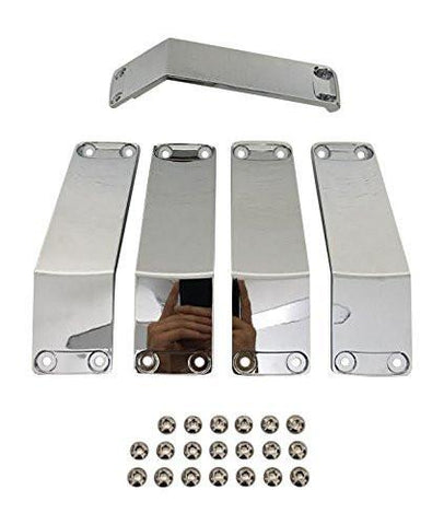 KMC XD Series Rockstar 2 811FIN24244NCHR Chrome Wheel Inserts 24x12 Set of 5 - The Center Cap Store