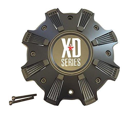 KMC XD Series Trap 823 M-989SB CAP M-989-UP M-989BKSB Black Wheel Center Cap - The Center Cap Store