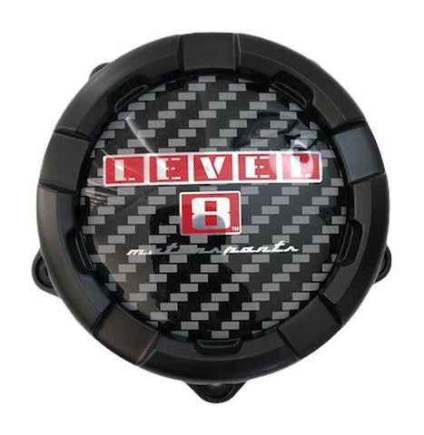 Level 8 Wheels C-323-2 87307 XAB349004 Black Wheel Center Cap - The Center Cap Store