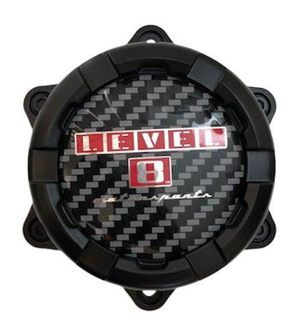 Level 8 Wheels C-324-1 87319 XAB349007 Black Wheel Center Cap - The Center Cap Store