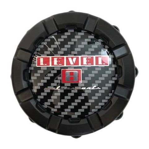 Level 8 Wheels C-325-2 87322 XAB349019 Black Wheel Center Cap - The Center Cap Store