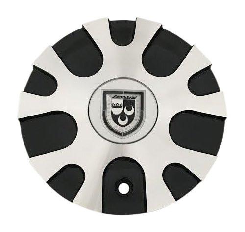 Lexani Wheels LX-10 C-358-2+MB-264 Black and Machined Wheel Center Cap - The Center Cap Store