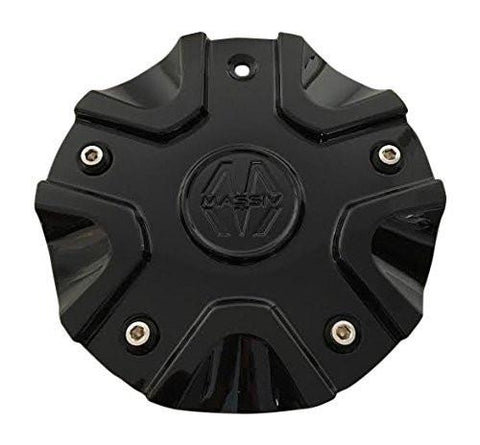 Massiv Wheels CS458-1P SJ1110-02 Black Wheel Center Cap - The Center Cap Store