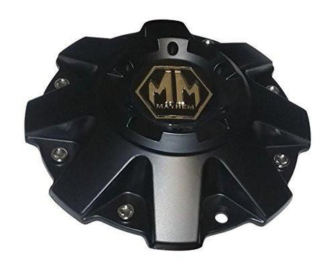 Mayhem Wheels 81112012F-3 Black Wheel Center Cap - The Center Cap Store