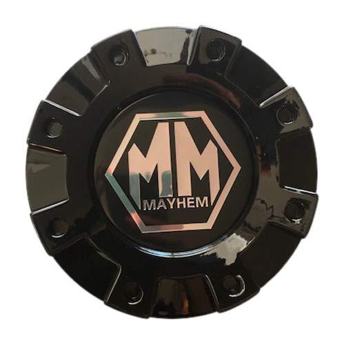 Mayhem Wheels Dually 8101 Monstir C108101B02-R 813220825 Gloss Black Rear Center Cap - The Center Cap Store