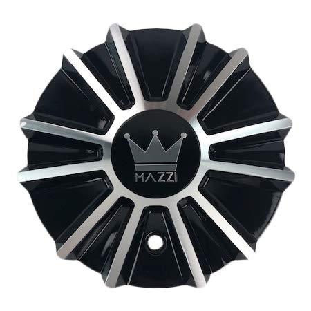 Mazzi Wheels C10342B03-CAP Black and Machined Center Cap - The Center Cap Store