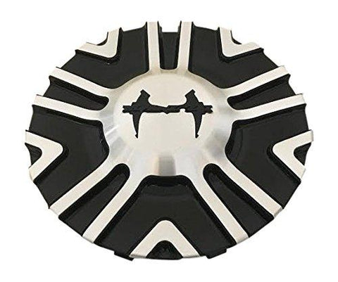 Mazzi Wheels C10395B-CAP Black and Machined Center Cap - The Center Cap Store