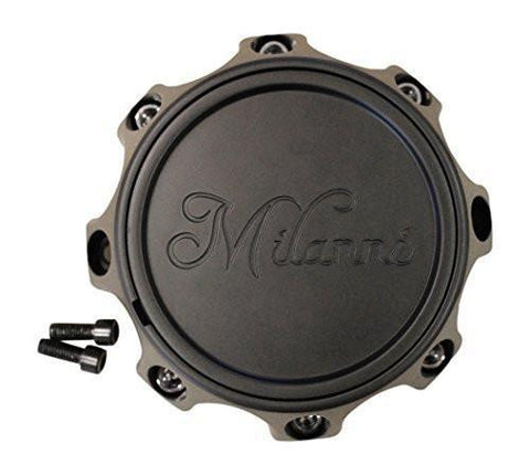 Milanni 446 Kool Whip 8 Lug Matte Black Center Cap C446-8CL-CAP-UP - The Center Cap Store