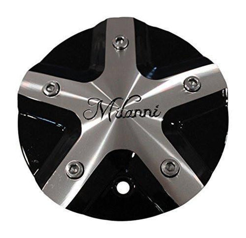 Milanni 457 Force Gloss Black Wheel Rim Center Cap C457MF-CAP - The Center Cap Store