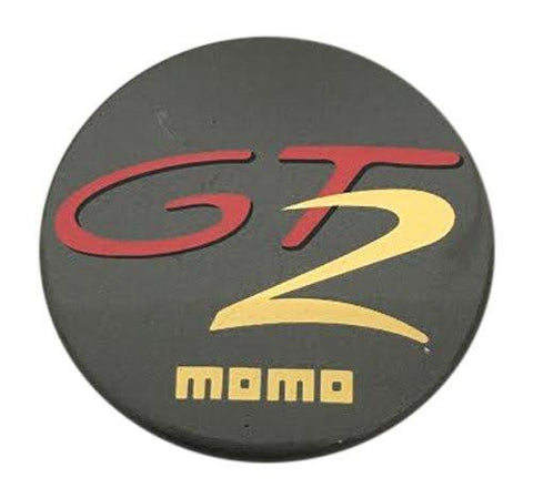 Momo Wheels GT2 1 Black Red and Gold Wheel Center Cap - The Center Cap Store