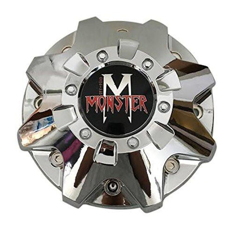 Monster Off-Road Wheels C-224-5 C-224-6 Chrome Wheel Center Cap Fits 22 Inch - The Center Cap Store