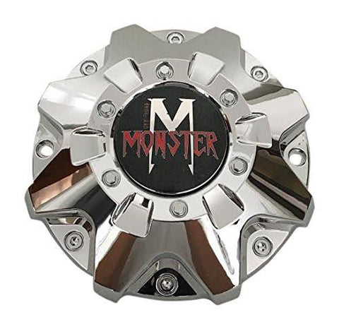 Monster Off-Road Wheels C-5240-2 Chrome Wheel Center Cap - The Center Cap Store