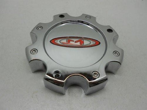 Moto Metal Red Logo 845L170 Chrome Center Cap MOTO METAL 955/956 8 LUG CHROME CENTER CAP - The Center Cap Store