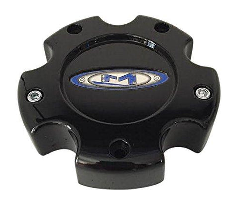 Moto Metal Wheels 845L145 S609-32 Black Wheel Center Cap Blue Logo - The Center Cap Store