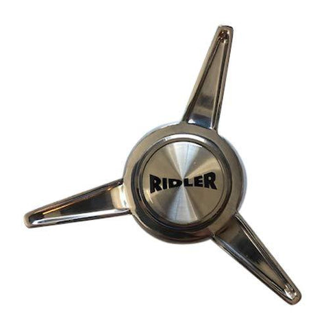 Ridler 605 Wheels C10605C01 Spinner Tri Bar Knockoff Aluminum Center Cap - The Center Cap Store