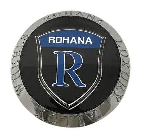 Rohana Alloy Wheels Part Number ROHANA Chrome Snap In Center Cap - The Center Cap Store