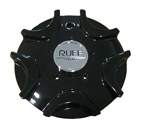 Ruff Racing R 931 Black Wheel Rim Center Cap C-R931-B - The Center Cap Store