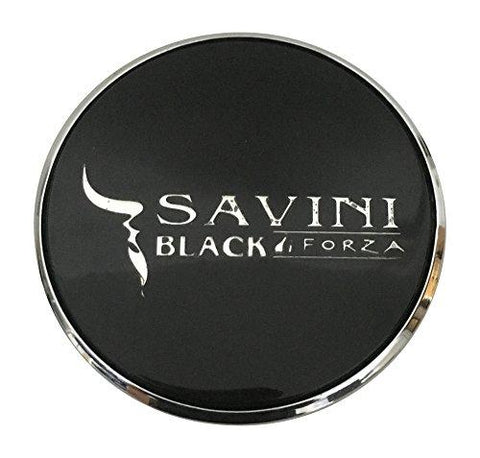 Savini Wheels BS-CAP LG0909-40 USED Black Logo Center Cap - The Center Cap Store