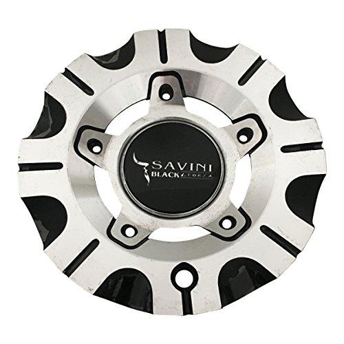 Savini Wheels C-1582 USED Black and Machine Center Cap - The Center Cap Store