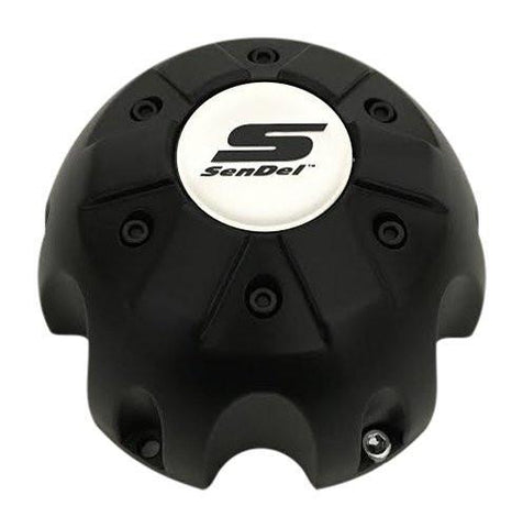 Sendel Wheels 62471780F-9 62471780F-01 Matte Black Wheel Center Cap - The Center Cap Store