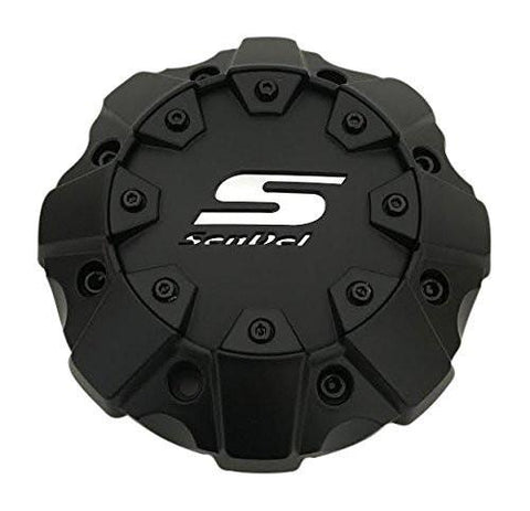 Sendel Wheels C809301-2CAP 813581890F-1 Black Wheel Center Cap - The Center Cap Store