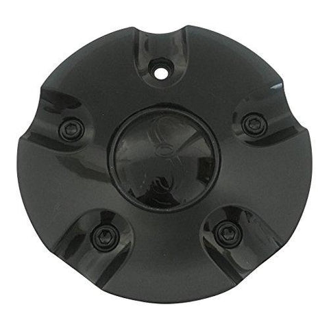 SSC Wheels BC-802 USED Black Wheel Center Cap - The Center Cap Store