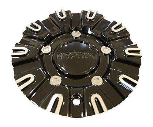 Starr 113 Reward Gloss Black Machine Wheel Rim Center Cap 113S184 Dia 7-1/4" - The Center Cap Store