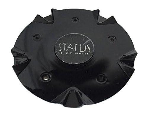 Status Alloy Wheels C515301CAP-S802 515301CAP-S802 Black Wheel Center Cap - The Center Cap Store