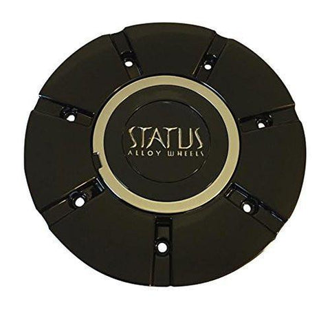 Status Crown S828 B Black Wheel Center Cap - The Center Cap Store