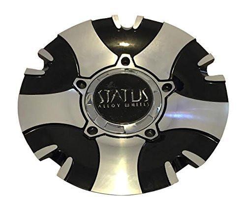 Status Symbol Wheels Black and Machined Center Cap - The Center Cap Store