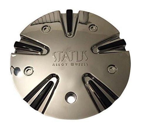 Status Wheels C597704 (2075+18+17) CAP-S2222 Chrome Wheel Center Cap - The Center Cap Store