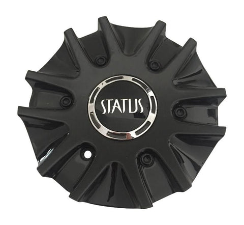 Status Wheels S812-2290-CAP Black Wheel Center Cap - The Center Cap Store