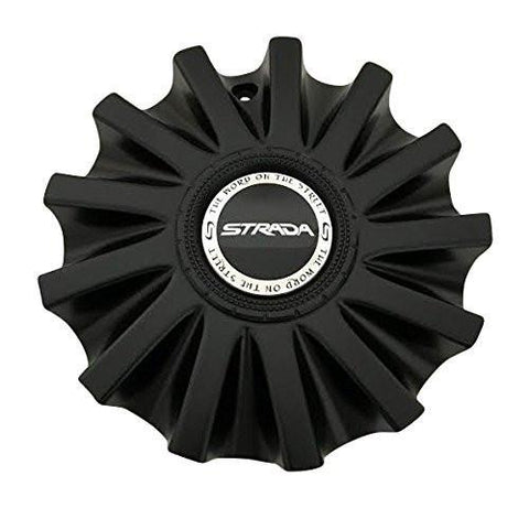 Strada Stilleto 11812285F-3 Matte Black Wheel Center Cap - The Center Cap Store