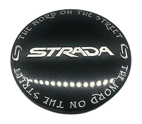 Strada Wheels C-225-3 Black Center Cap Snap in - The Center Cap Store