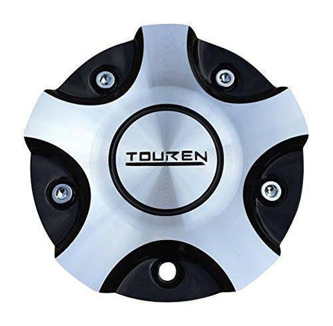 Touren MC3160N301 C103160M Black and Machined Center Cap - The Center Cap Store