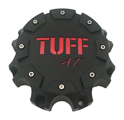 TUFF AT Wheels C6119-6CAP Black and Red Wheel Center Cap - The Center Cap Store