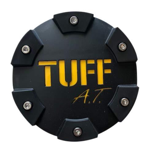 TUFF at Wheels PCTMFBY Black with Yellow Logo Center Cap Medium - The Center Cap Store